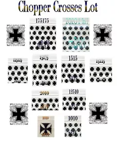 LOTE DE 100 2.5 3.0 MIL NEGRO CHOPPER CROSS Apple Cremallera Bolsas MINI BOLSAS CRUCES - Imagen 1 de 11