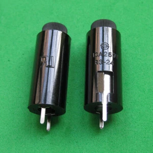 2pcs Ceramics Glass R3-24 H3-24 PCB Fuse Holder Socket 5mm x 20mm - Picture 1 of 4