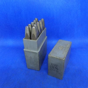 JHS MODELMARK 3/32" 2.5 mm 0-9 Numbers Punches Metal Stamps J H SHAND - Picture 1 of 5