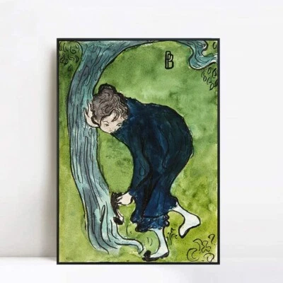 Impresión Giclee en Lienzo Enmarcado Niña bajo el Árbol #40 por Pierre Bonnard 20"x28" Foto 1 de 4