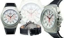 Brandt & Hoffman 14040 Mens Swiss Chronograph Deacon Luxury Watch-NEEDS BATTERY
