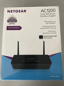 Netgear AC1200 Smart Wifi Router Model #R6220--Nighthawk App Access --Antennas - Zdjęcie 1 z 5