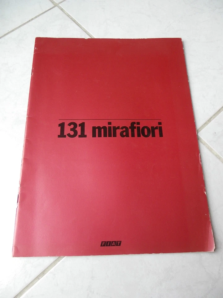 Fiat 131 Mirafiori 1979 32 Pages Brochure Catalog - Image 1 of 1