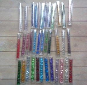 BULK BUY: Memory Locket Floating Charms BIRTHSTONE GLASS Faceted Crystals 350pcs - Picture 1 of 10