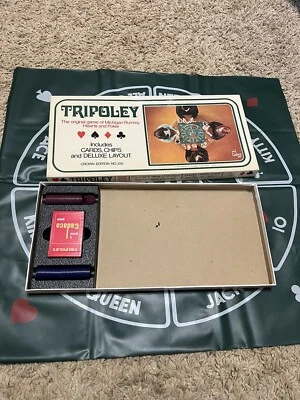 1969 Tripoley Board Game by Cadaco Michigan Rummy Crown Edition 225 Complete - Image 1 of 4