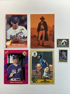 Nolan Ryan & Bo Jackson Lot ~ 1991 Pacific #92 ~ Bloody Jersey, 1987 Bo Rookie - Picture 1 of 23