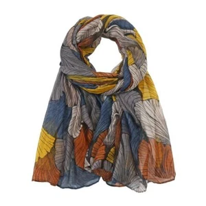 Big Petal Floral Scarfs - Viscose Hijab Shawl Wraps Women Cotton Polyester Scarf - Picture 1 of 18