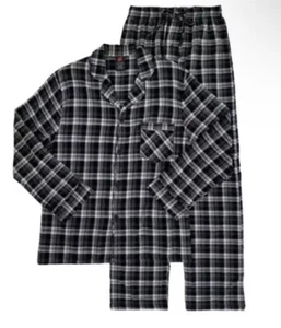 Hanes Brand Mens 2-Piece Long Sleeve Plaid Flannel Pajama Set 2XL - Picture 1 of 4