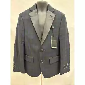 NWT Ralph Lauren Boys Sz 8R Navy/Green Plaid Evening/Sport Coat - Picture 1 of 8