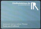Portocard Individuell, SELTEN! DIE REDAKTION gehörte zur DPAG! große PCI, 4x58 C