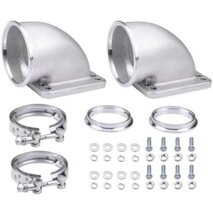 3.0" V-Band Cast Turbo Elbow Downpipe Adapter 304 Stainless Steel for T3 T4 F... - Picture 1 of 7