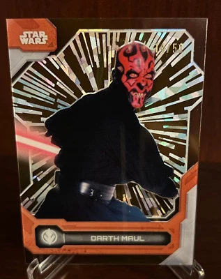 2024 Topps Star Wars High Tek DARTH MAUL Hyperspace Variation Gold /50 - Image 1 of 3