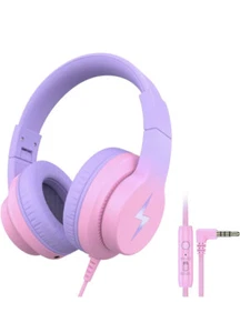 Auriculares para niños, niños con micrófono, auriculares limitadores de volumen 85/94Db - Imagen 1 de 7