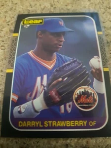 1987 Leaf Darryl Strawberry Baseball Card #68 ( New York Mets ) - Picture 1 of 1