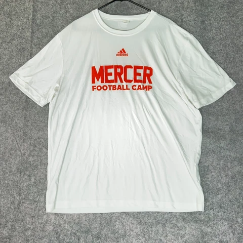 Mercer Bears Mens Shirt 2XL XXL White Orange Short Sleeve NCAA Football 561 Top Cover