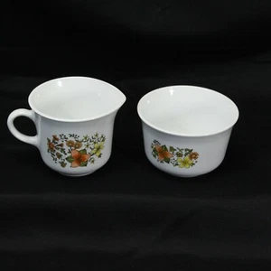 Corelle Indian Summer Cream Pitcher and Sugar Bowl - Picture 1 of 6
