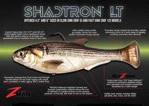 NEW Z-Man Shadtron LT Swimbait Choose Model / Color - Picture 1 of 17