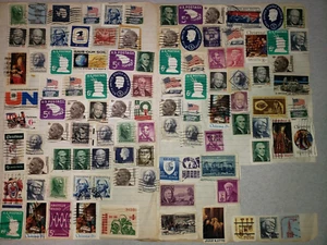 Vintage US stamp collection Lot, mix of old stamps, see pics - Picture 1 of 4