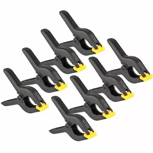 8 Pcs 6" inch Heavy Duty Plastic Spring Clamps Tips Tool Clip 2.5" Jaw Opening - Picture 1 of 4