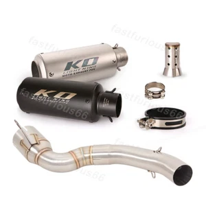 Exhaust Muffler Pipe Slip on Escape Mid Tube Modified For DUKE 200 2020-2023 - Picture 1 of 12