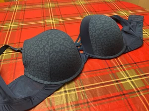 Reggiseno donna TORRID CURVE blu stampa leopardata taglia 42DDD - Foto 1 di 14