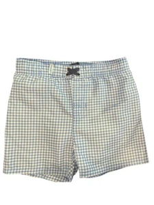 Boys 4T Swim Trunks Rugged Butts Blue Check Gingham Print - Picture 1 of 3