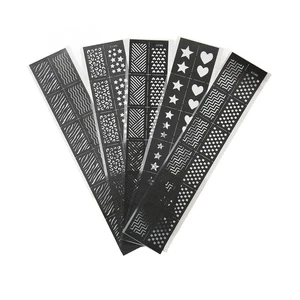Plates 5 Sheets Nail Art Printing Template Different Patterns Hollow Out Na DW - Picture 1 of 12