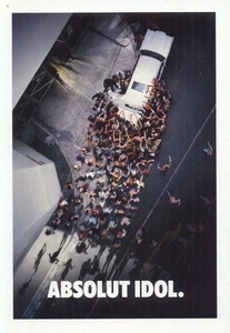 ABSOLUT  IDOL 237  cartolina promocard 4147  cartoline pubblicitarie - Picture 1 of 1