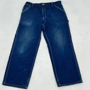 Carhartt B03 DST Denim Dungaree Fit Carpenter Jeans 36x30 Blau Workwear Herren - Bild 1 von 12