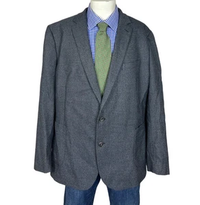 Stafford Sport Mantel Jacke SLIM FIT 2 Knopf Grau Ellenbogen Patch Herren 50R. - Bild 1 von 8