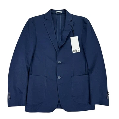 Blazer Abrigo Deportivo Bar III Para Hombres Ligero Calce Ajustado Sólido Azul Marino 38R Foto 1 de 4