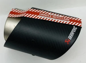 Audi S6 Akrapovic Carbon Fiber Exhaust Tip TP-CT/28/L Fits 2019-2022 OE Style - Picture 1 of 12