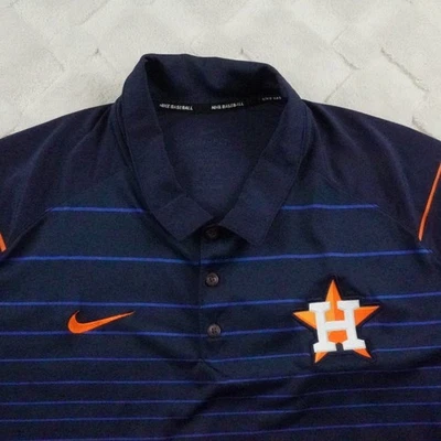 Nike Houston Astros Polo Para Hombres 2XL Dri Fit MLB Equipo Azul Marino Foto 1 de 4