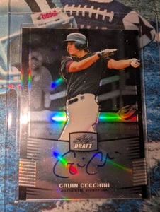 2012 Leaf Metal Draft Silver /99 Gavin Cecchini #BA-GC1 Auto~ FREE SHIP ROCKIES - Picture 1 of 5