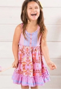 Matilda Jane Gimme S’More Dress The Adventure Begins Girls Size 12 NWT!!!!! - Picture 1 of 8