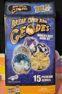 USED ONLY 7 Geodes In Package- Break Open Real Geodes Discover With Dr Cool - Picture 1 of 8