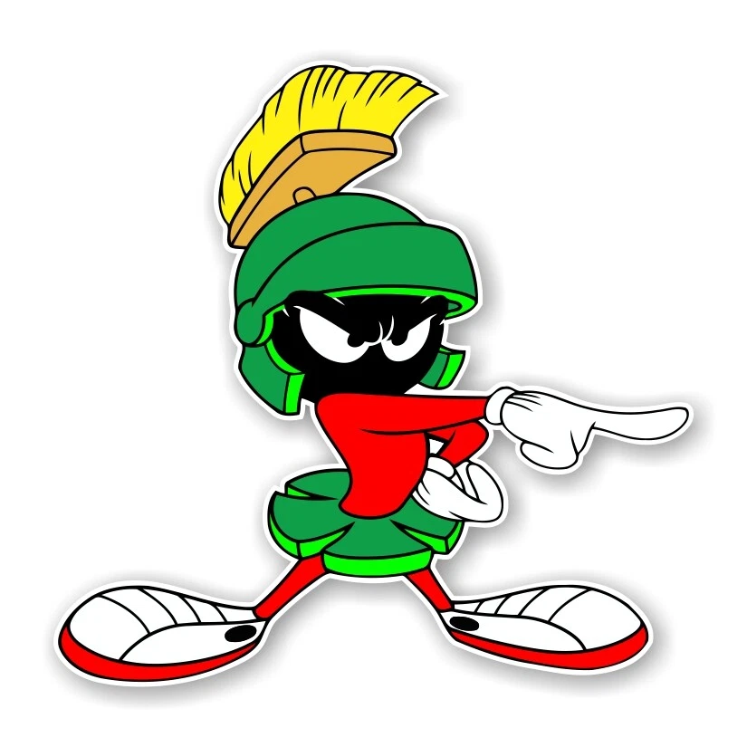 DSIGN Marvin the Martian Pointing Decal / Sticker Die cut