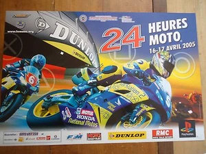 OFFIZIELLES POSTER ** 24 HOURS OF MAN 2005 MOTORRÄDER ** POSTER ACO MOTO LE MOTORBIKE - Bild 1 von 3
