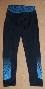 UNDER ARMOUR Size Junior Medium Blue Base Layer Leggings Height 137-149cm - Foto 1 di 3