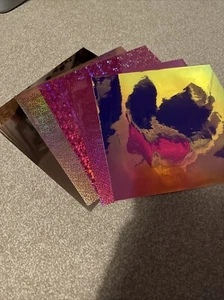 Cricut Holographic Assortment Pinks Vinyl 24” Square x 5 NEW - Picture 1 of 4