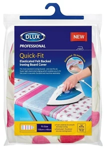 Dlux Schnellpassform elastisch Bügelbrett Abdeckung robust waschbar 135 x 48 cm - Bild 1 von 1