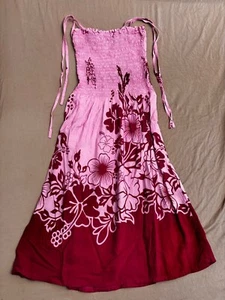 Paradise Lahaina Damenkleid One Size rosa geblümt - Bild 1 von 10