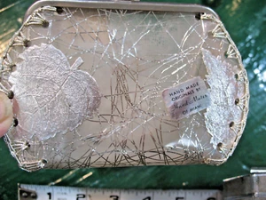 ORIGINAL HAND MATES HAND MADE PETITE CLUTCH PURSE HOLLYWOOD GLAM KISS CLASP - Picture 1 of 8
