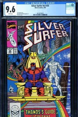 Silver Surfer v3 #35 CGC 9.6 - Aparición de Thanos - Historia de Starlin - Cubierta Lim Foto 1 de 3