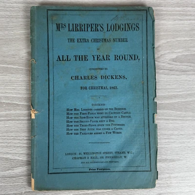 Antique Booklet Charles Dickens Mrs Lirriper's Legacy Extra Christmas Number - Image 1 of 4