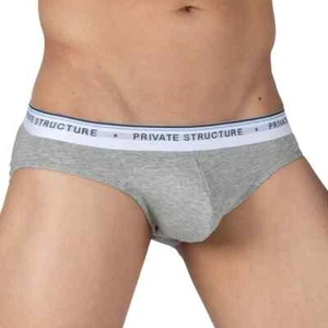 3pcs PRIVATE STRUCTURE Mini Briefs Ether Elements Trio Ash Grey Black 4395 121 - Bild 1 von 10