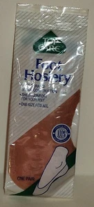1 Pair Of Top Care Foot Hosiery One Size Fits All Nude - Picture 1 of 1