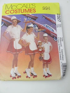 McCall's 2327 Misses Costumi Car Hop per Bambini e Ragazze con Costume per 18"(A) - Foto 1 di 6