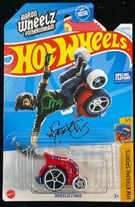 2024 Hot Wheels Hw Xtreme Sports Wheelie Chair, 64/250 Red 3/5 Aaron Wheelz - Picture 1 of 5