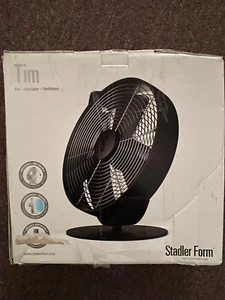 Stadler Form Tim Desk Fan BLACK Swiss Design USB Powered Slim Multi Speed - Picture 1 of 1